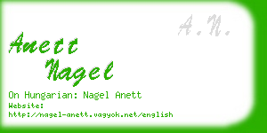 anett nagel business card